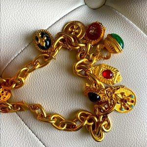 Ben Amun Gold Plated Charm Necklace